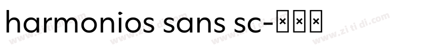 harmonios sans sc字体转换